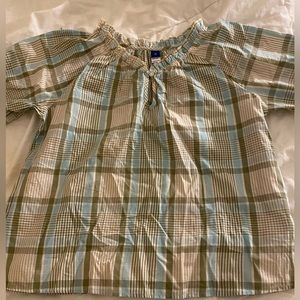 old navy flannel blouse